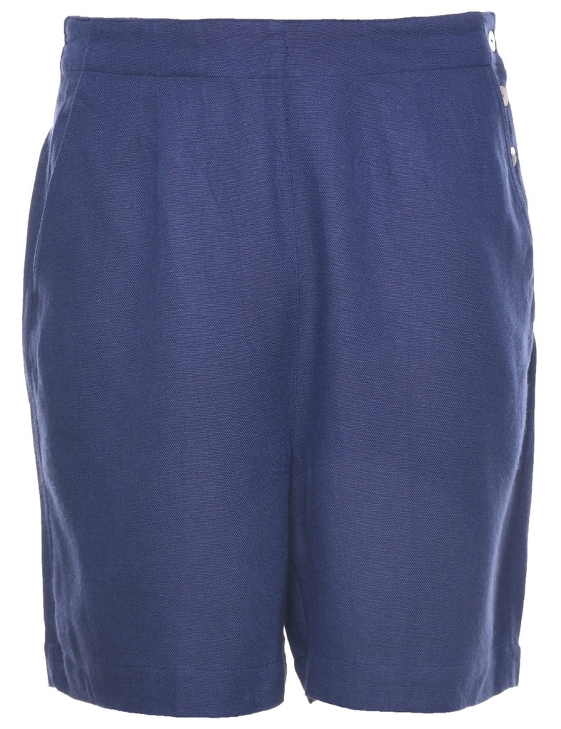 Navy Plain Shorts - W31 L6