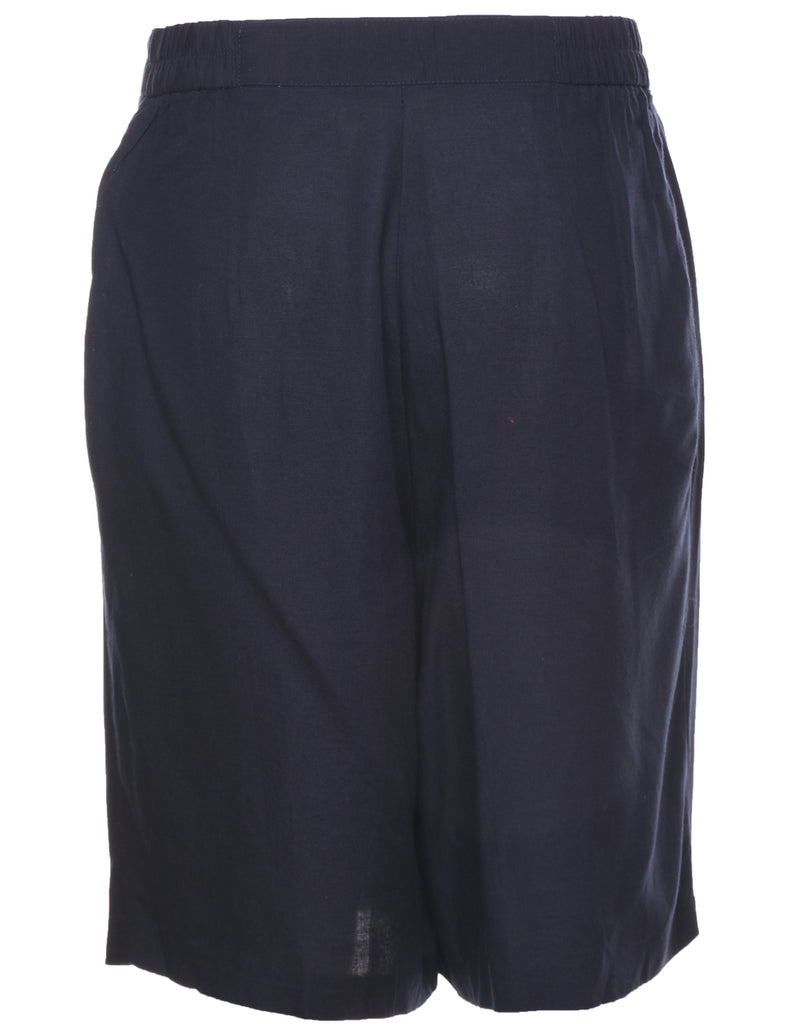 Navy Plain Shorts - W29 L8