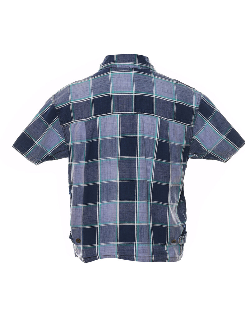Navy Printed Top - S