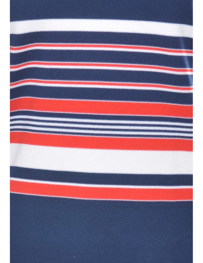 Navy Striped Vest - S