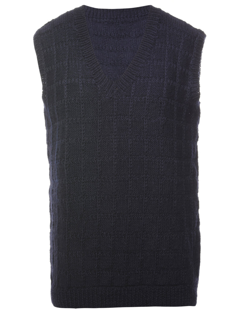 Navy Sweater Vest - L