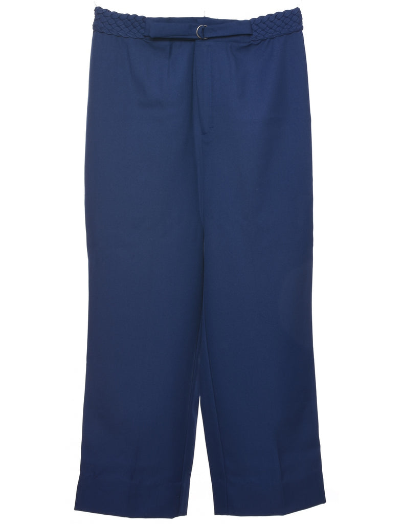Navy Trousers - W34 L28