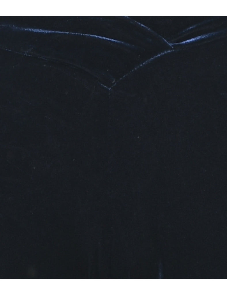 Navy Velvet Trousers - W24 L32