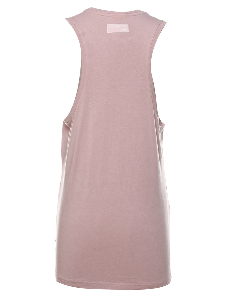 New Balance Pale Pink & White Vest - S