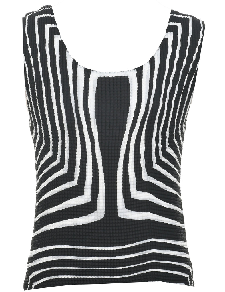 Nicola Crinkle Printed Top - M