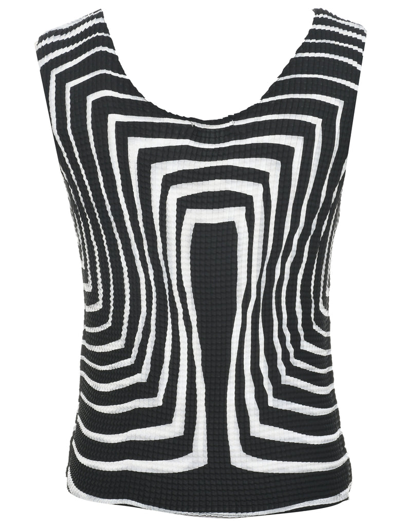 Nicola Crinkle Printed Top - M