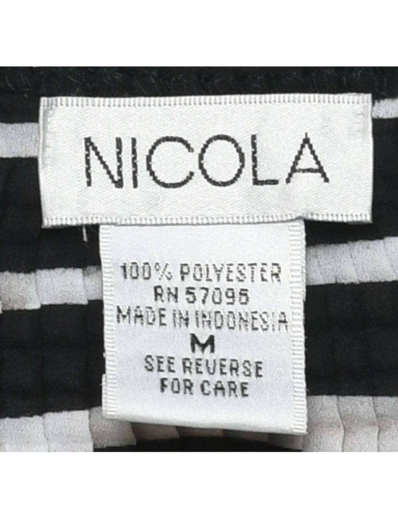 Nicola Crinkle Printed Top - M