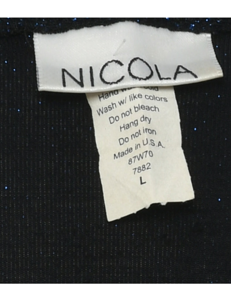 Nicola Lurex Evening Blouse - L