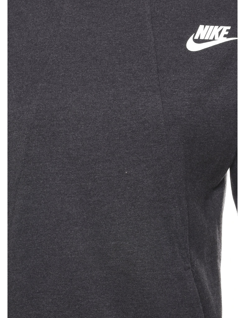 Nike Hooded Dark Grey Sweatshirt - XS