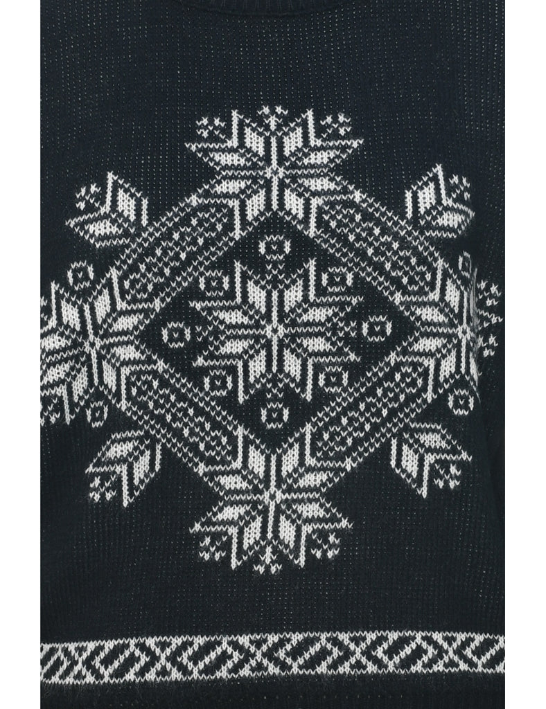 Nordic Black Jumper - L