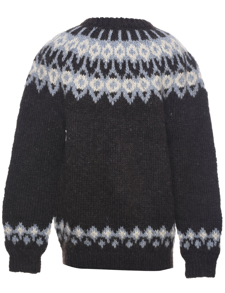 Nordic Dark Brown Jumper - M