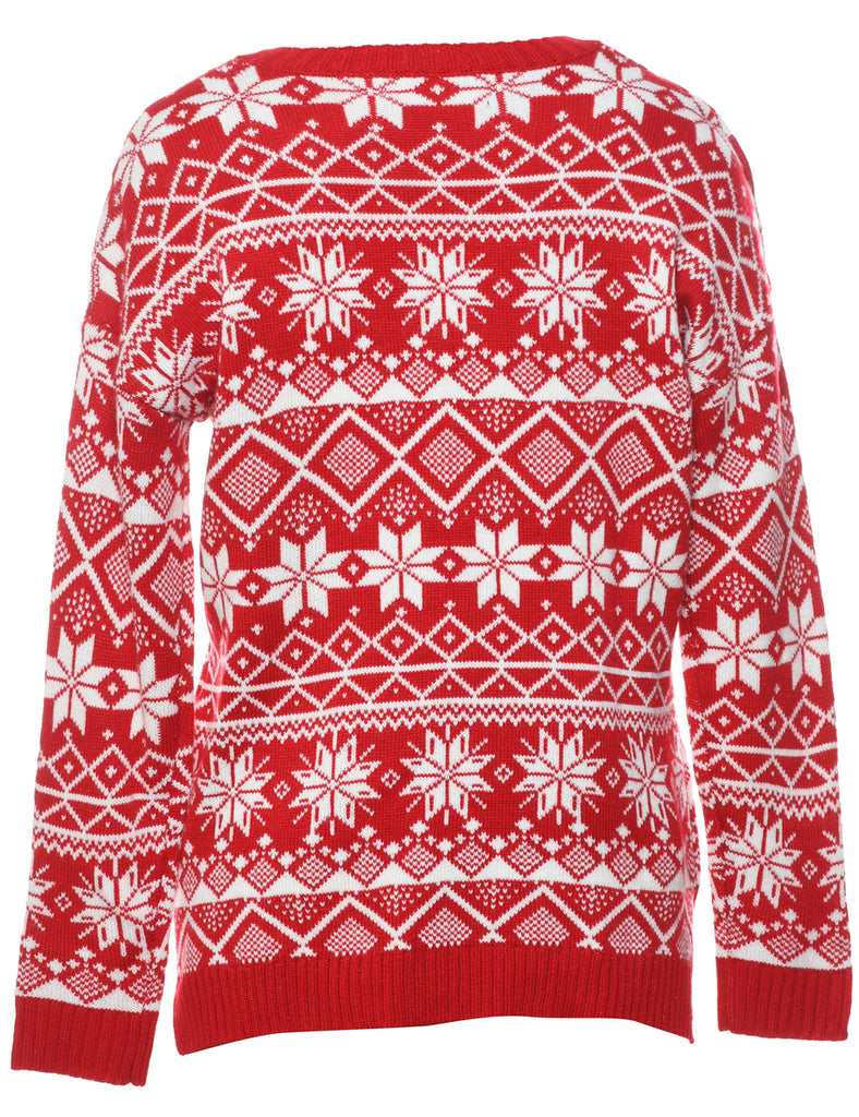 Nordic Unicorn Christmas Jumper - L