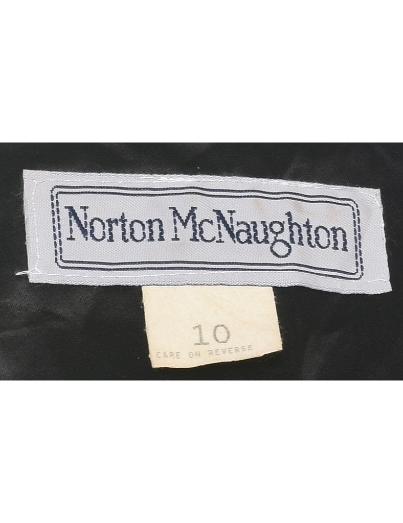 Norton Mc Naughton Floral Metallic 1980s Evening Jacket - M