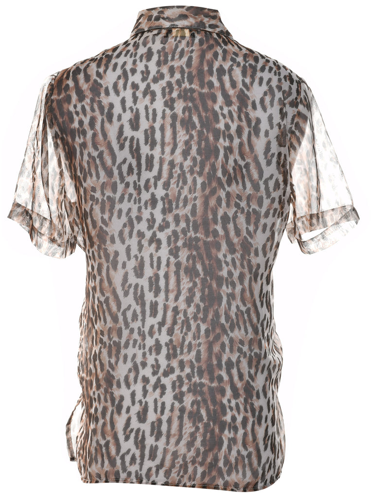 Notations Leopard Shirt - L