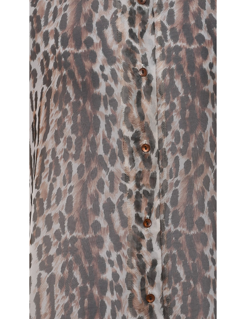 Notations Leopard Shirt - L