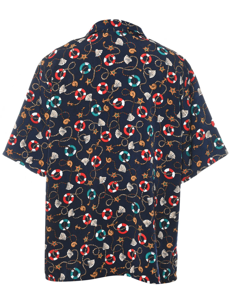 Novelty Print  Blouse - XL