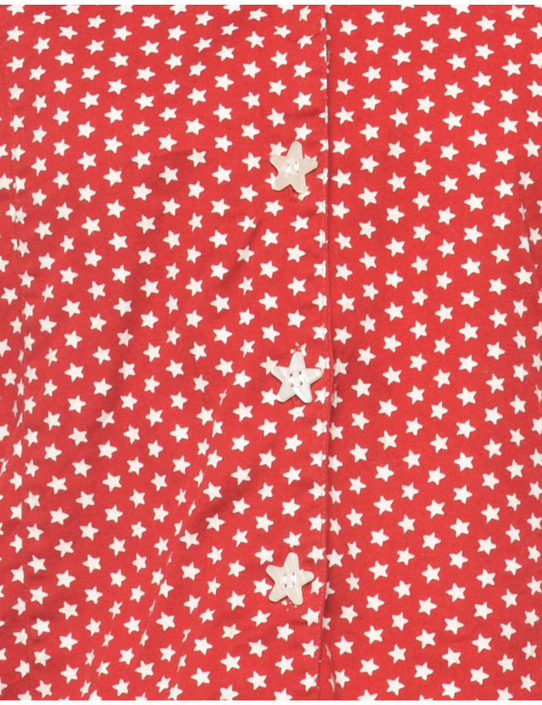 Novelty Print  Blouse - L