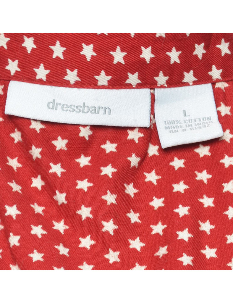 Novelty Print  Blouse - L