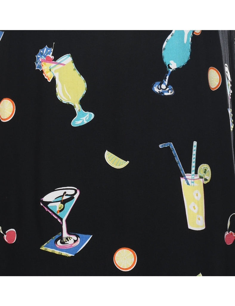 Novelty Print Dress - M