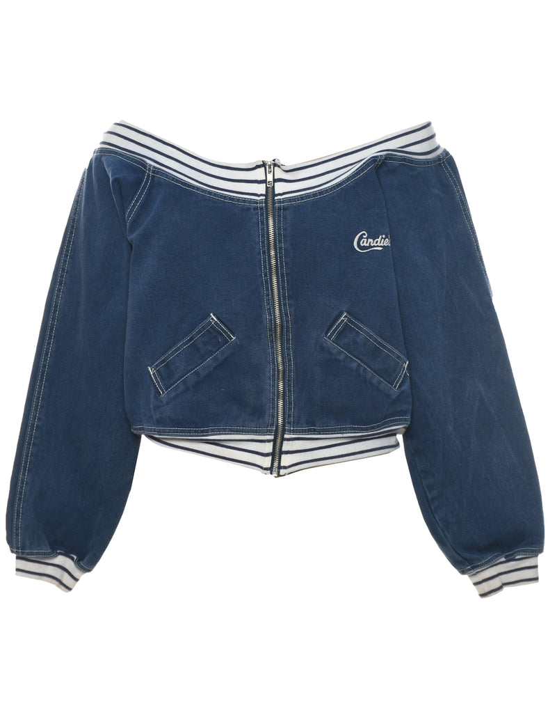 Off The Shoulder Denim Jacket - L