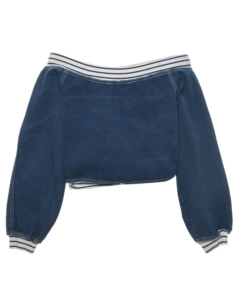Off The Shoulder Denim Jacket - L