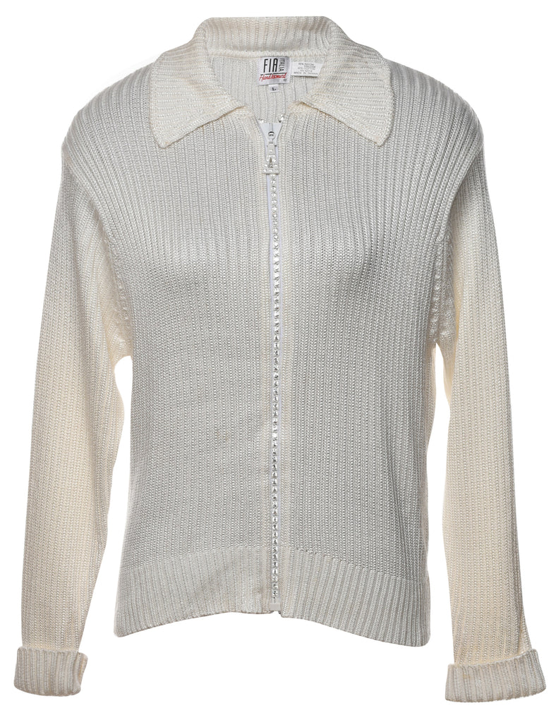 Off White Cardigan - L