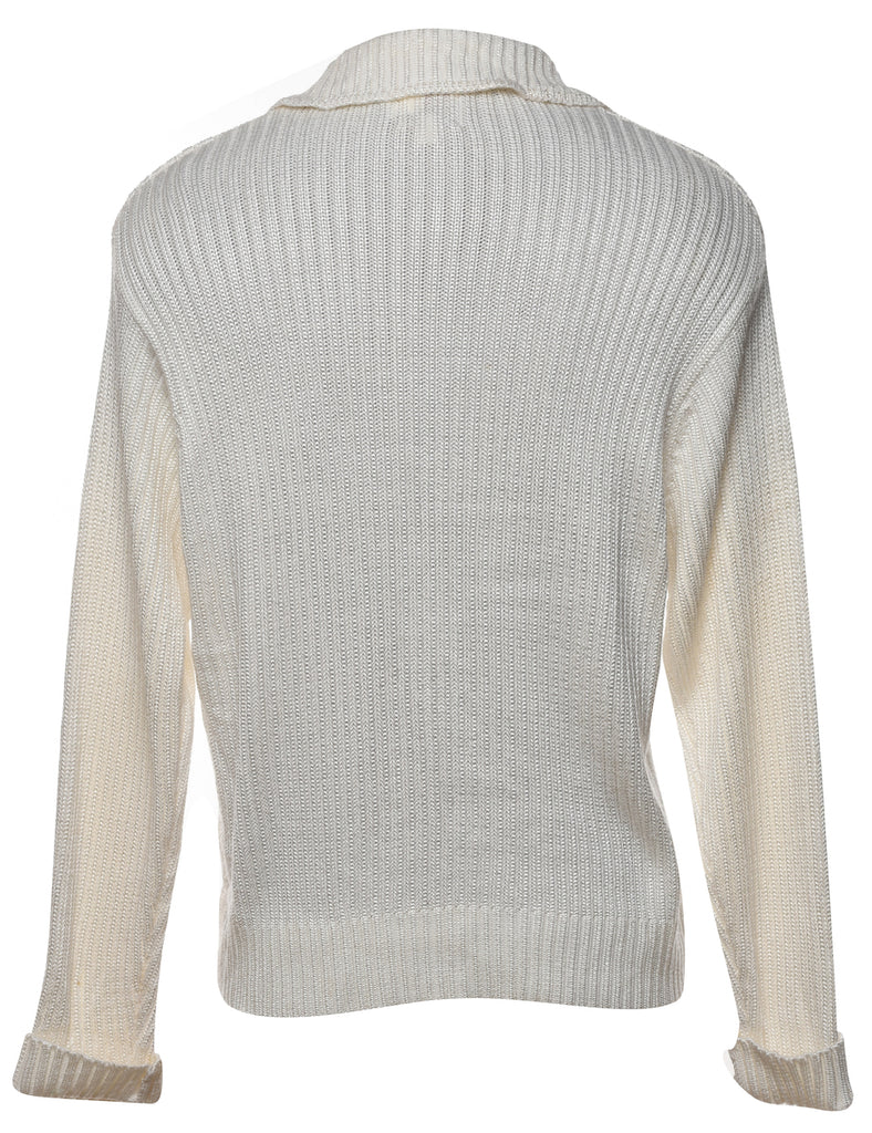 Off White Cardigan - L