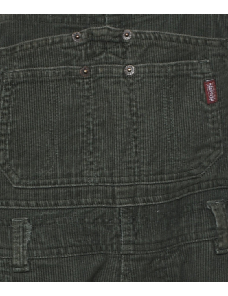 Olive Green Corduroy Dungarees - W32 L29