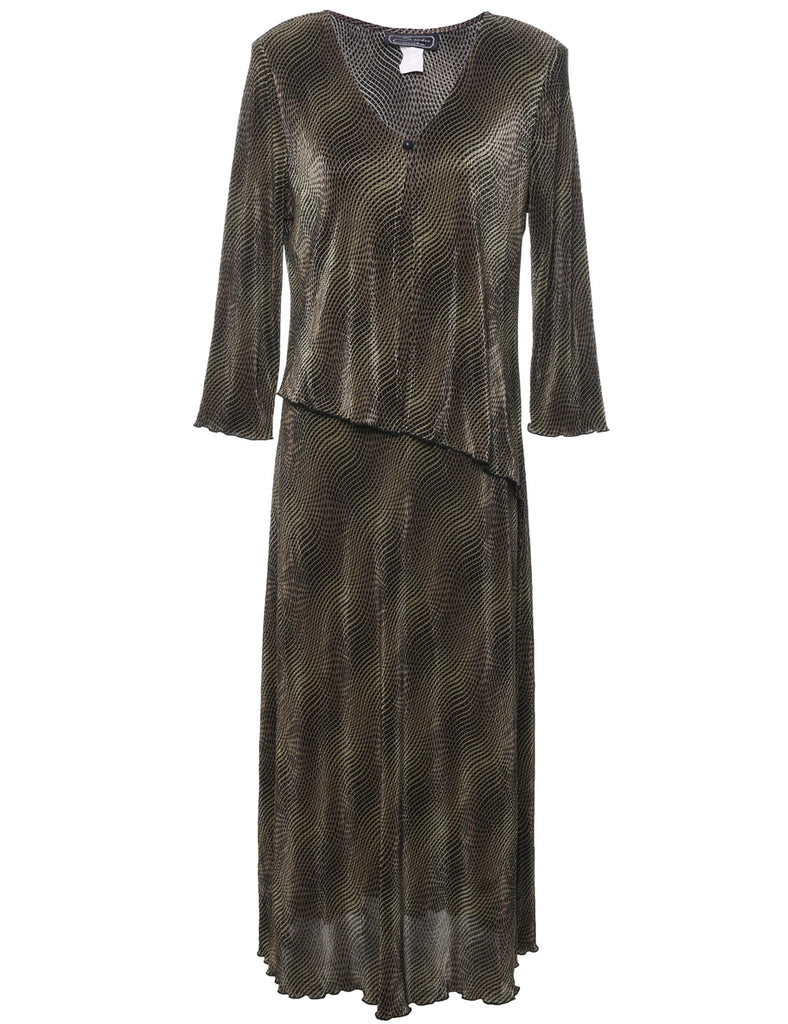 Olive Green Dress - M