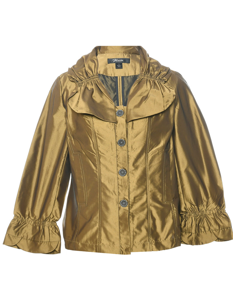 Olive Green Evening Jacket - S