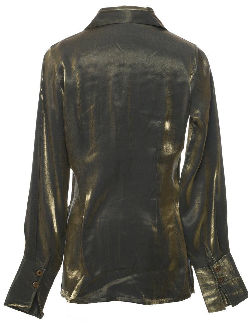 Olive Green Evening Shirt - S