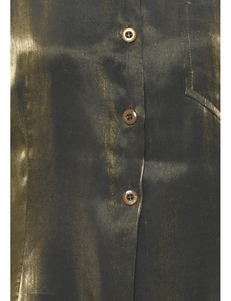 Olive Green Evening Shirt - S