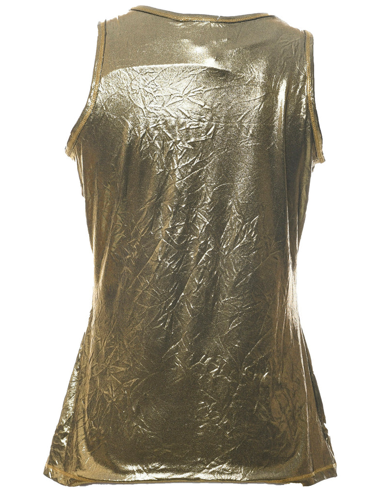 Olive Green Evening Top - M