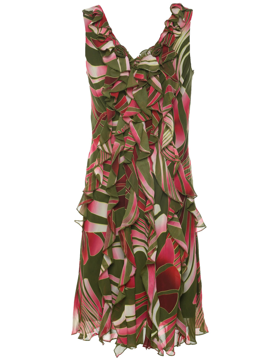 green y2k dress Vintage Y2K Pucci Strapless Cotton Print Dress Yellow Green Floral NWO –  RareJule Vintage