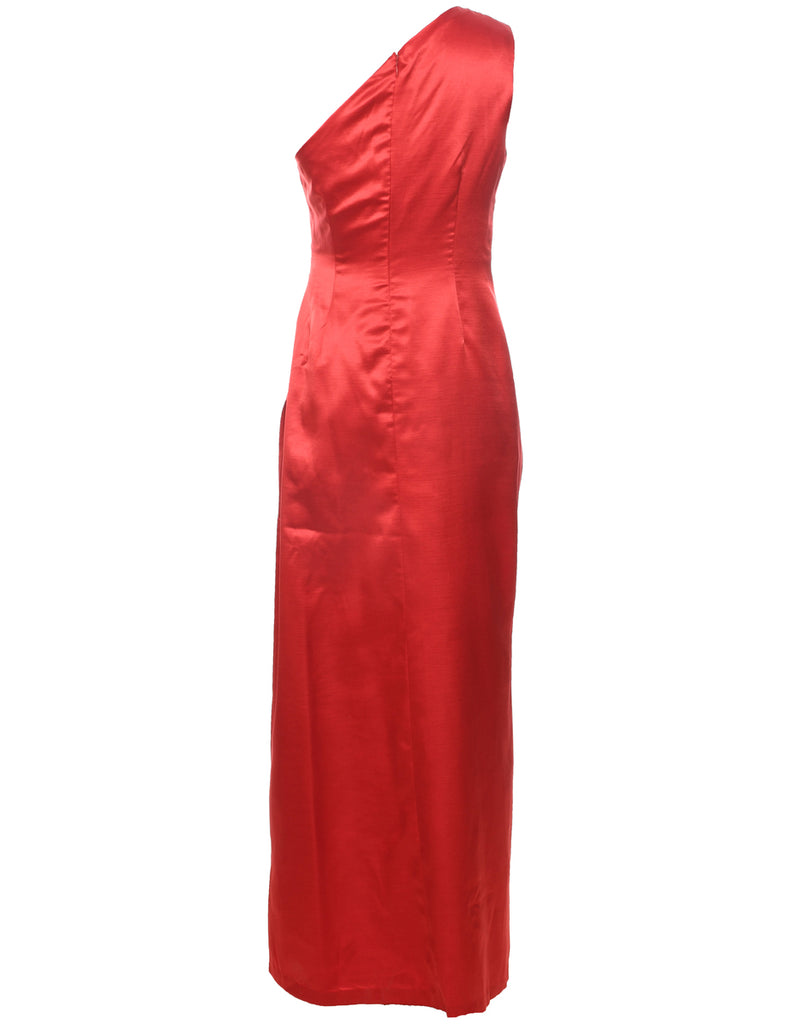 One Shouldered Prom Dress - S