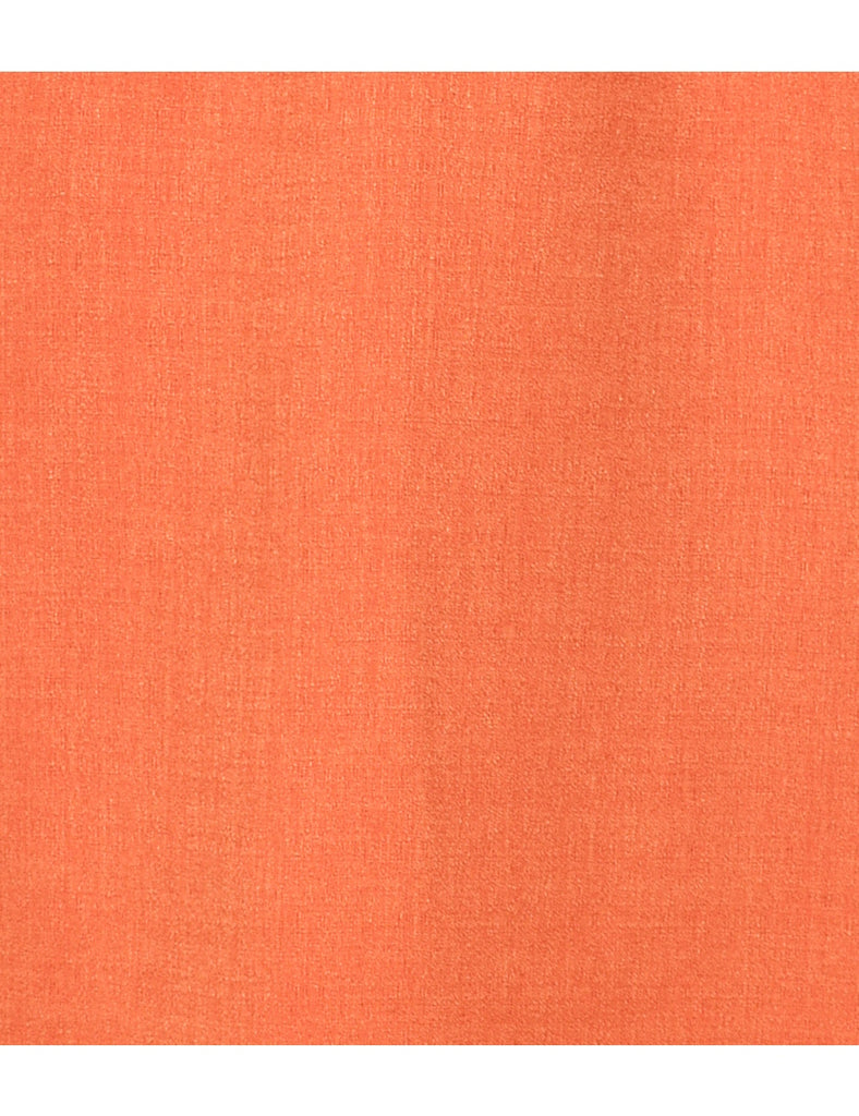 Orange Pencil Skirt - M