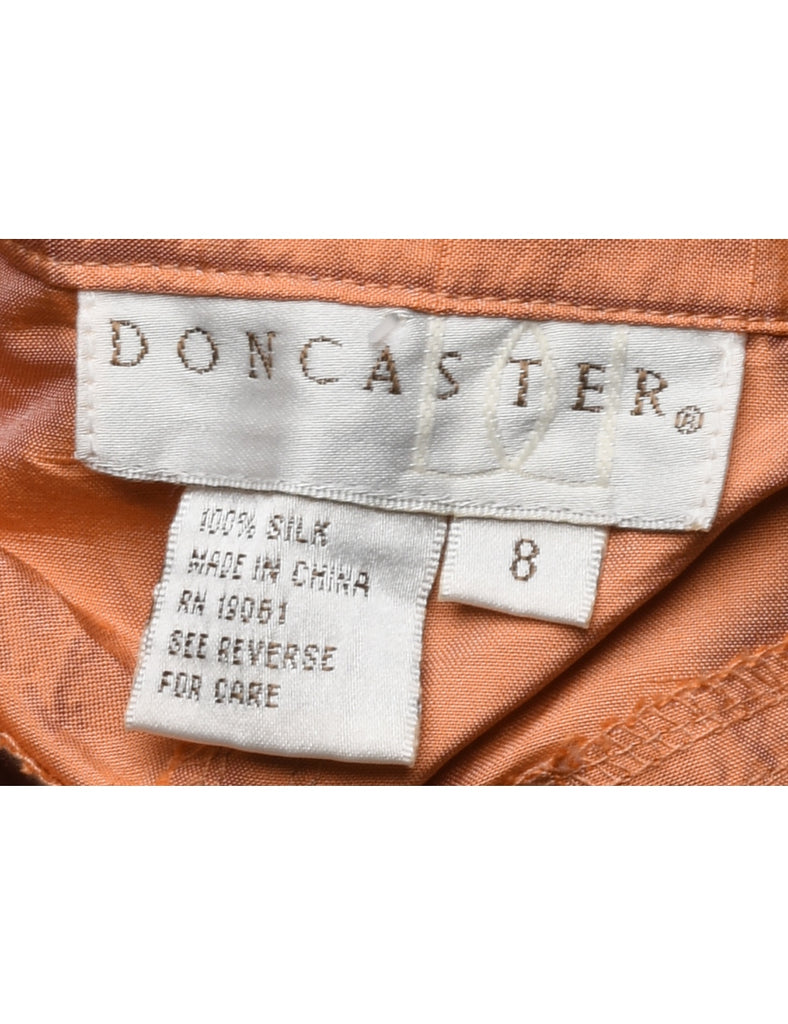 Orange Silk Trousers - W28 L29