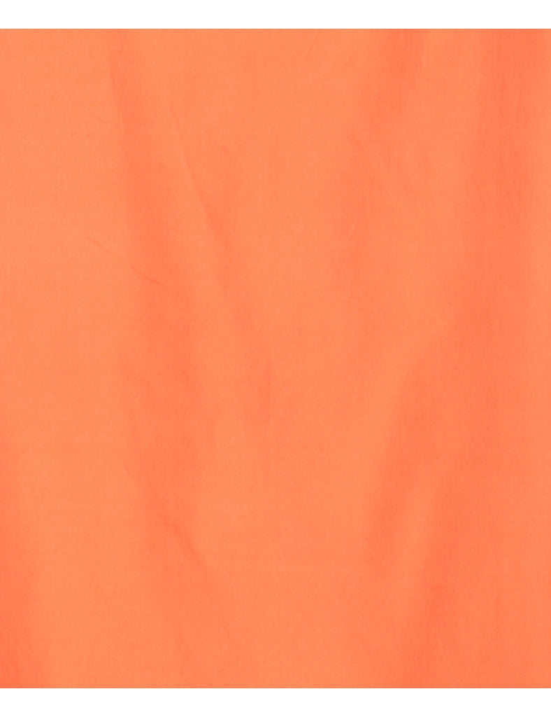 Orange Sleeveless 100% Silk Top - M
