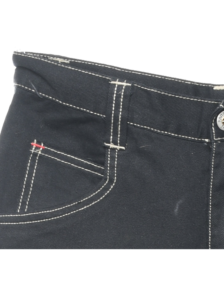 Painted Back Black Straight Fit Jeans - W28 L29