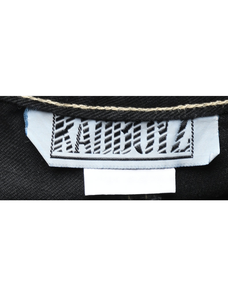 Painted Back Black Straight Fit Jeans - W28 L29