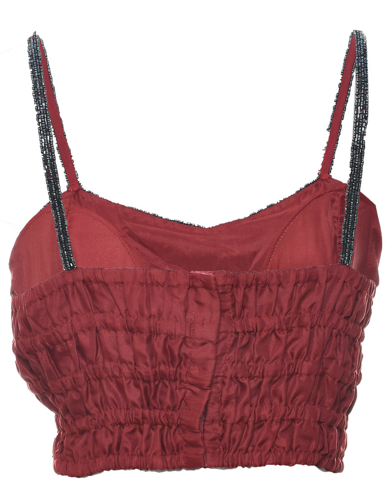 Paisley Beaded Evening Top - XS