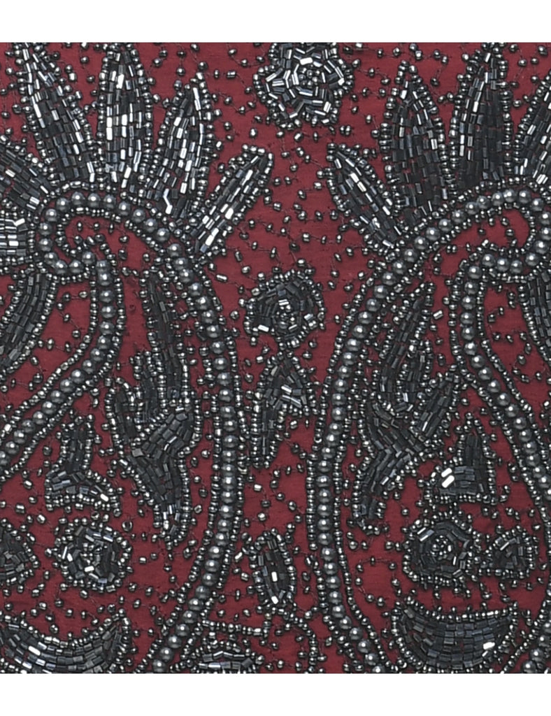 Paisley Beaded Evening Top - XS