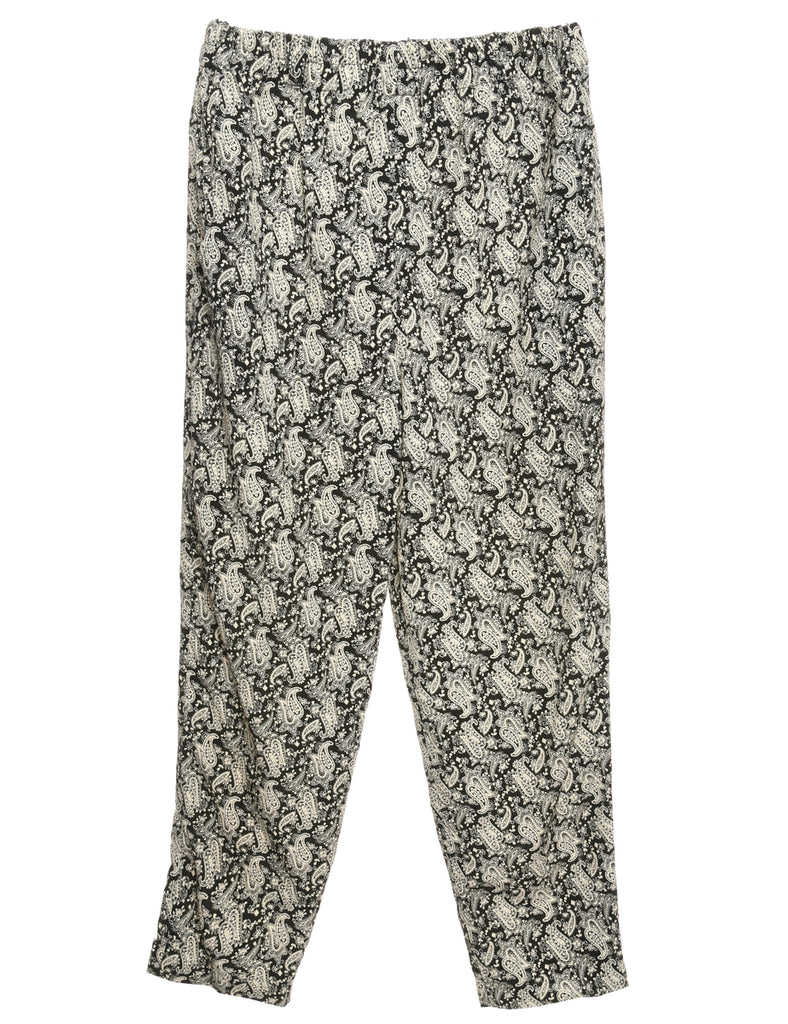 Paisley Casual Trousers - W26 L24