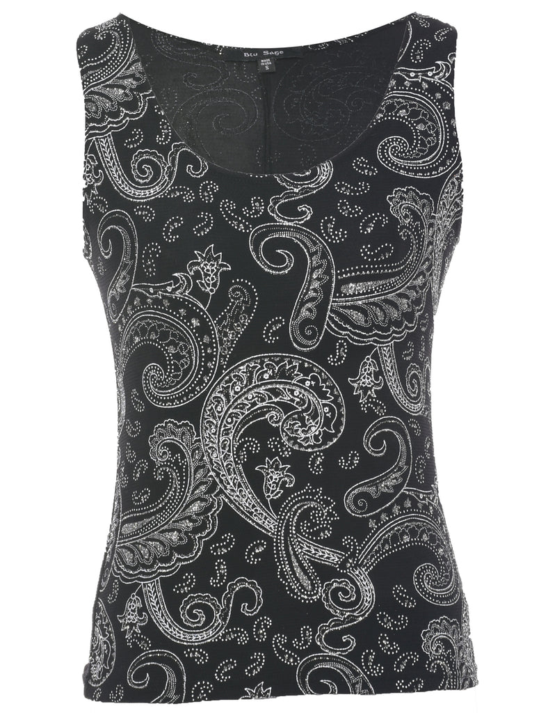 Paisley Evening Top - S