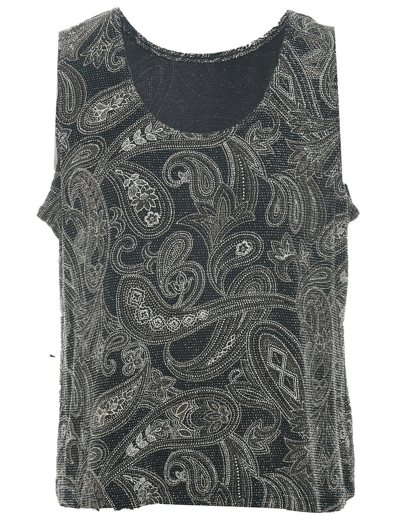 Paisley Evening Top - L