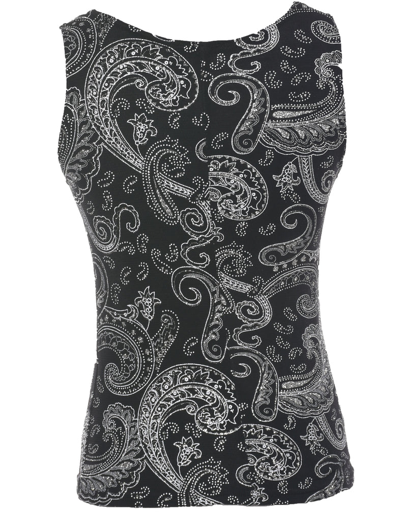 Paisley Evening Top - S