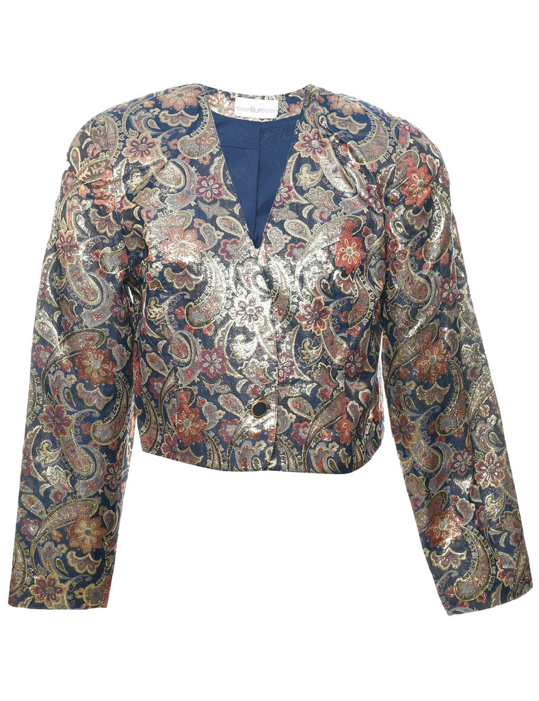 Paisley Pattern Evening Jacket - L