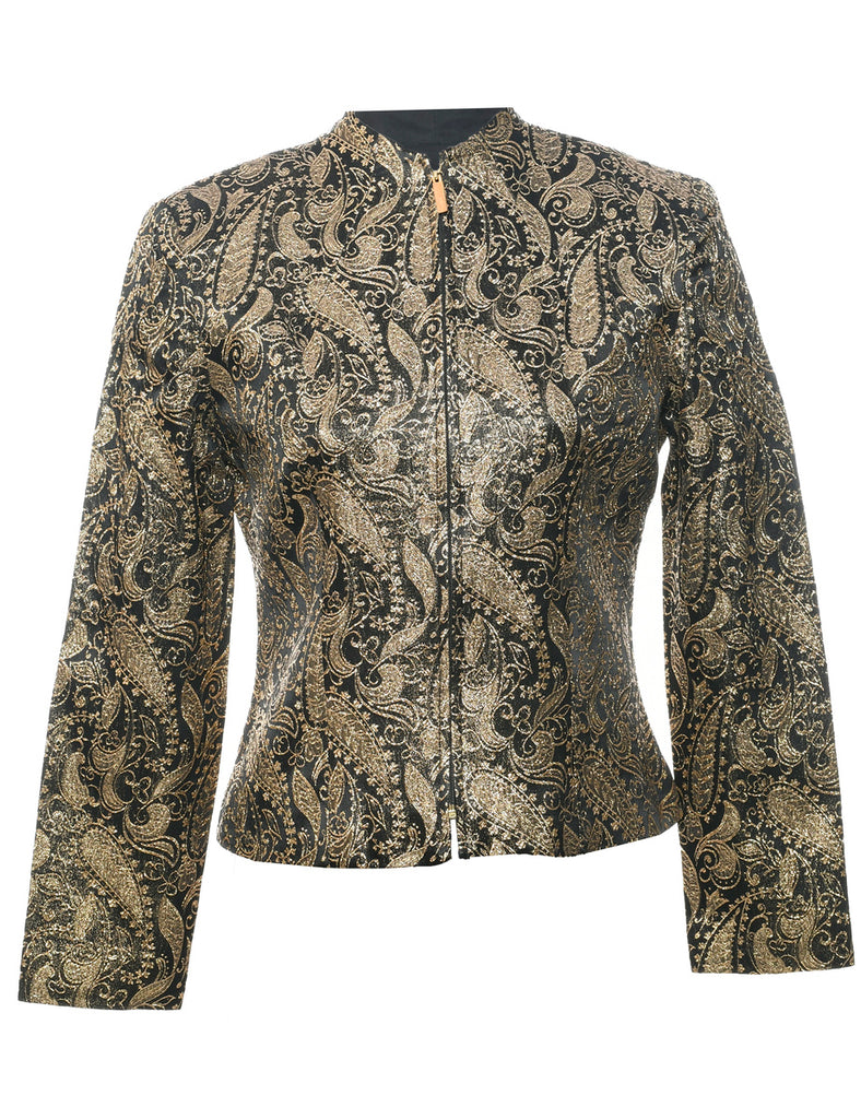 Paisley Pattern Evening Jacket - M