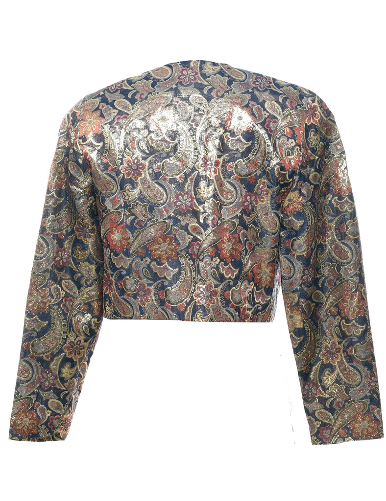 Paisley Pattern Evening Jacket - L