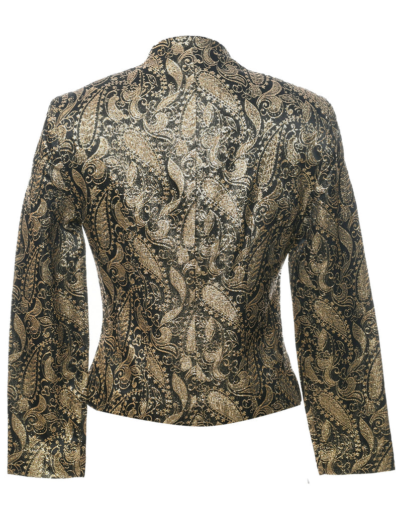 Paisley Pattern Evening Jacket - M